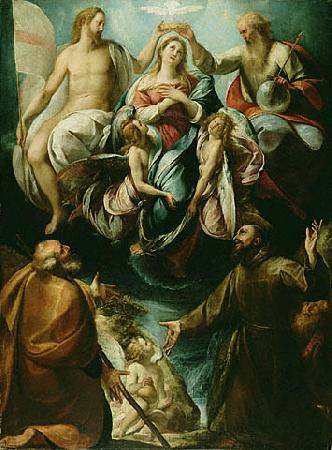 Giulio Cesare Procaccini Incoronazione della Vergine oil painting image